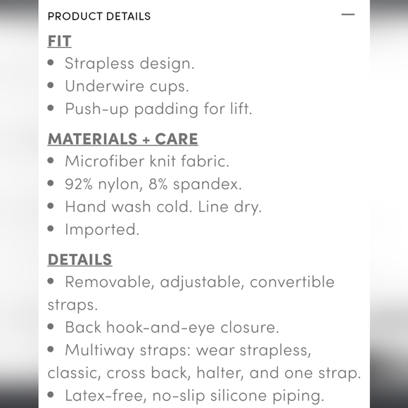 42B Size Torrid Strapless Bra Bombshell Everyday Strapless Push-Up - Picture 10 of 10